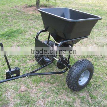 atv tow behind grass seed spreader