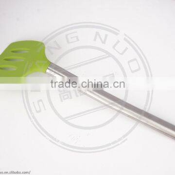 Silicone Truner with stainless steel handle