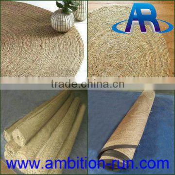 Popular design jute carpet/sea grass carpet/ water hyacinth carpet