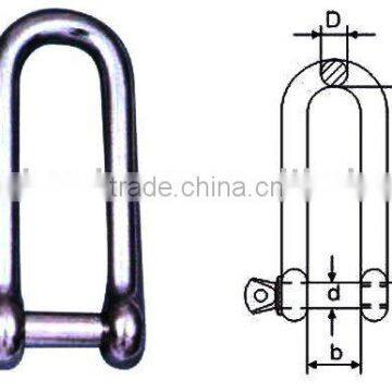 Stainless steel long dee shackle(Marine hardware)