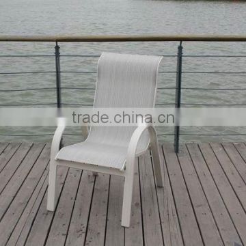 2011 new style aluminum frame mesh fabric outdoor chair