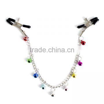 WOMAN SEX TOYS NIPPLE STRETCHER WITH BELLS NIPPLE STRETCHER WITH STEEL CHAIN WOMAN SEX TOYS NIPPLE STRETCHER WHOLESALE