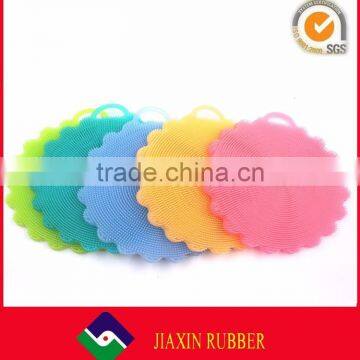 Hot Sale Silicone Dish Brush Colourful Kitchen Brushes Flower Shape Pot Bowl Cleaners photo-3