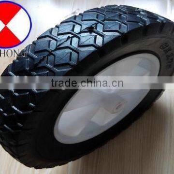 small trolley wheel size 8*1.75 solid wheel without bearing