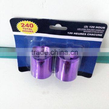 Set of 2 Led Tealight Candles Led Yellow Flicking Candle Light Led Tealight Home Decorative Candle Light