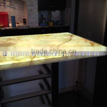 Handemade Good Price LIGHT LIGHT GREEN ONYX COUNTERTOPS photo-5