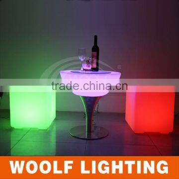 Plastic Strong Color Changing Cube LED Lighting Seat photo-4