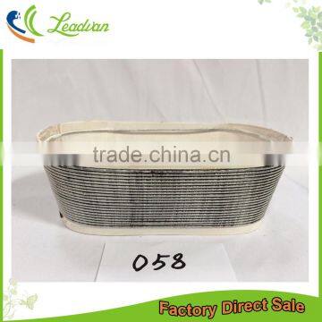 2017 Retro Mini Handmade Home & Garden Decorative Wholesale Bulk Oval Wooden Flower Pot