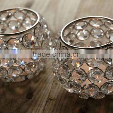 Crystal tea light holder/crystal ball tea light