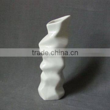 Japanese Mini Ceramic Paiting Vase Colored White Stoneware Bud Vase photo-4