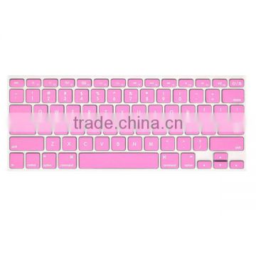 Baby skin hand feeling stock pink silicone keyboard protector with dustproof and waterproof function