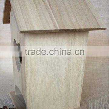 Handmade Crafts Wood Room Toy Wooden Bird Nest Packaging Sticky Window Wood Toys With Heartshapeed Window photo-5