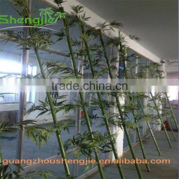 SJLJ013369 Artificial Bamboo Plant / Fake Plastic Bamboo Stick / Artificial Plant for Garden Fence Decoration photo-6