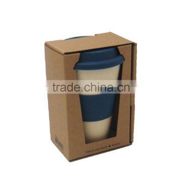 400ml Biodegradable Bamboo Fiber Coffee Cups for Gift Promotion photo-2