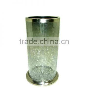 Metal Hurricane Glass Candle Holder photo-2