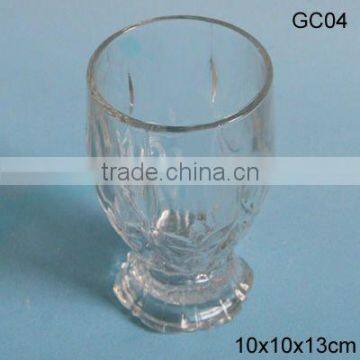 10x10x13cm glass ice cream cup with footing GC04