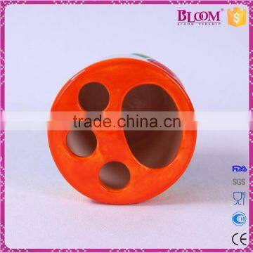 Hand Painting Tower Design Ceramic Bathroom Accessory Set photo-4