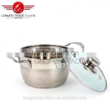 5pcs High Quality Stainless Steel Big Soup Pot Set/camping Cookware photo-5