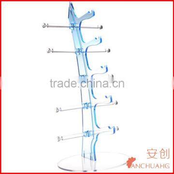 Acrylic countertop sunglass display case/fashionable sunglasses shelf