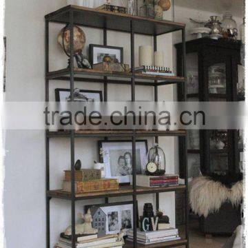 library iron bookshelf