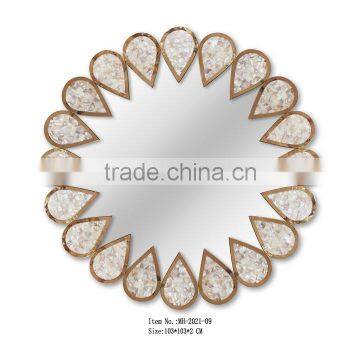 Round Shaped Decorative Metal Frame Mirrors For Wall Arts photo-6
