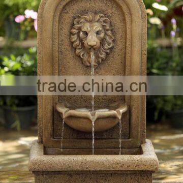 Western Palace Style Marble Stone Lion Head Statue Wall Fountain photo-3