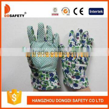 DDSAFETY Flower Designed Cotton With Dots Children Glove Working Glove