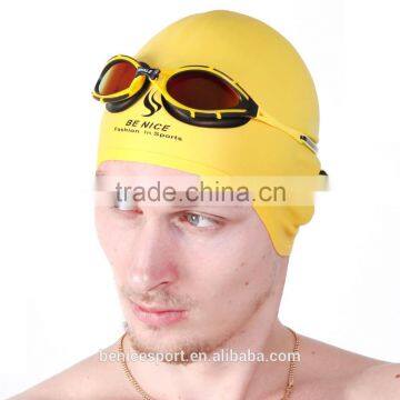 Printed Personalized Logo Silicone Swimming Cap Water Polo Cap Swimming Cap (CAP-1800) photo-4
