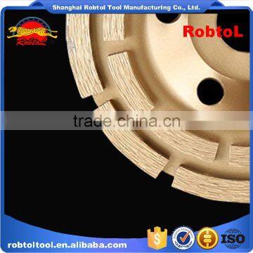 115mm Double Row Diamond Grinding Wheel 4.5" Abrasive Polishing Disc for Concrete Granite Marble Double Cup Wheel photo-2