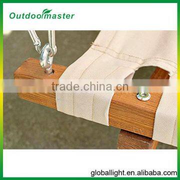 Garden Double Arched Larch Frame White Hammock Swing Bed With Canopy photo-6