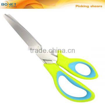 S21012 9-1/2" Stainless Steel Plastic handle pinking dressmaker shears