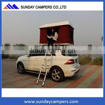 White Fiberglass Pop up Auto Roof Tent Hard Shell Top Roof Tent photo-2