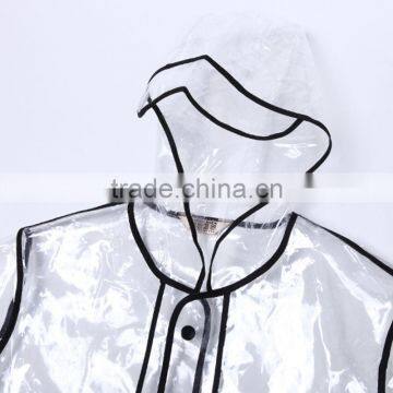 2015 Fashion Transparent Rain Coat EVA Raincoat photo-4