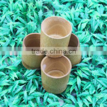 Bamboo tea drinking cup