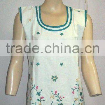 cotton kurtis with embroidery