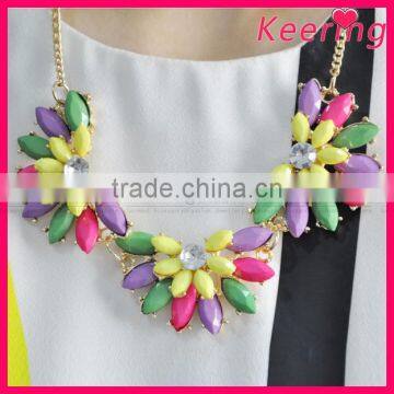 New coming Wholesales colorful bead chunky necklace WNK-231