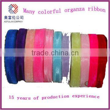 Various organza bags with logo ribbon