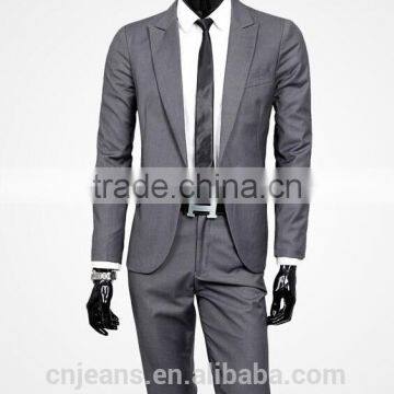 GZY New Fashion Grey Coat Pant Men Suit Factory Wholesale photo-5