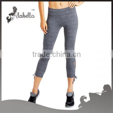 Heather fabric fitness yoga pants self manufactured clothing