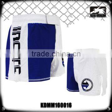 BLUE AND WHITE PRINTED MMA SHORTS WITH HIGH QUALITY AND FASHION DESIGN