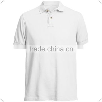 2016 high quality new hot selling sublimation mens polo white pique golf shirt customized wholesale made in China