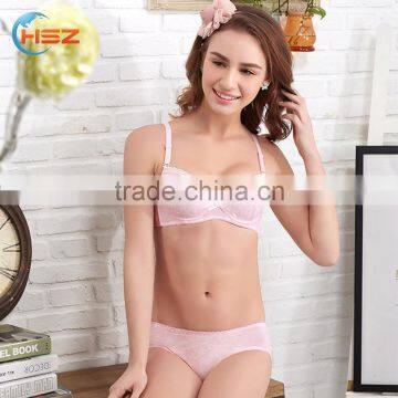 HSZ-2256 Latest Fashion 2017 Ladies Cotton Sexy Fancy Bra Panty High Quality Women Lingerie Underwear Hot Girl Sexy Push Up Bra