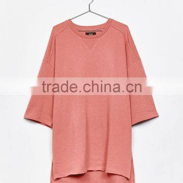 2017 Custom Latest Half Sleeve Sweater,3/4 Length Sleeve Knit Oversized Sweater photo-4