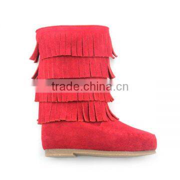 Customized Baby Girls Boys Soft Sole Moccasins Leather Boots photo-3