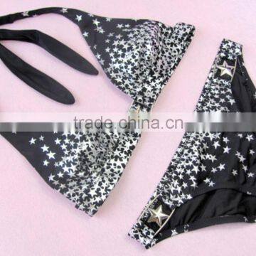 M866 Dingyang Fashion Sexy Latest Metal Five Star Split Bikini Swimwear photo-2