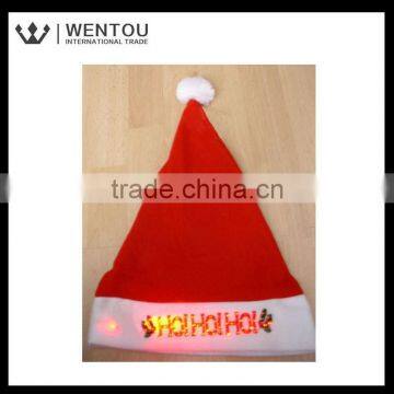 New Arrival Christmas Blinking Santa Hats With Light