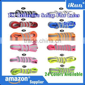 High Visibility Shoestrings - Bright Flat Shoelaces for Sport Sneakers Skates Boots Trekking Basketball Shoes and More photo-4