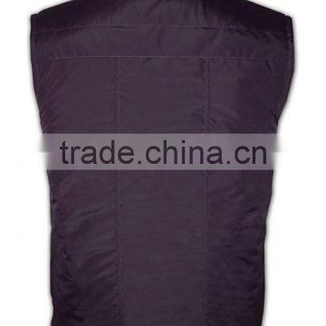 China Manufactory High Quality Stiff Neck Fitted Sleeveless Nylon Puffy Vest photo-4
