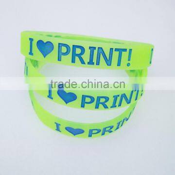 Letters Design Logo Print Advertising Fashion Silicone Snap Bands photo-2
