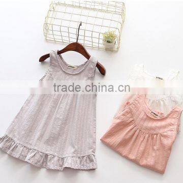 Modern Summer Lace Blank Baby Girl Princess Birthday Vest Dress photo-6